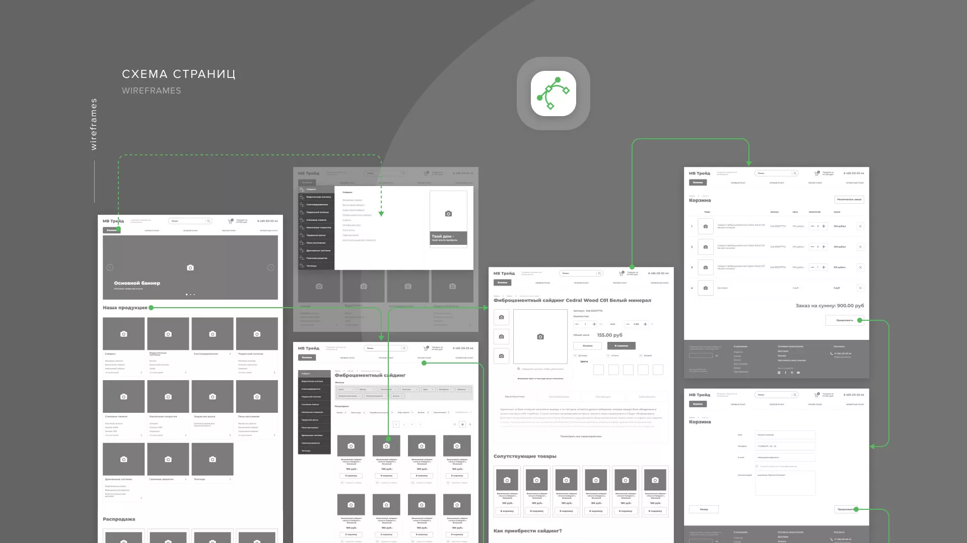 Разработка логотипа и сайта компании «МВ Трейд» в Катайске