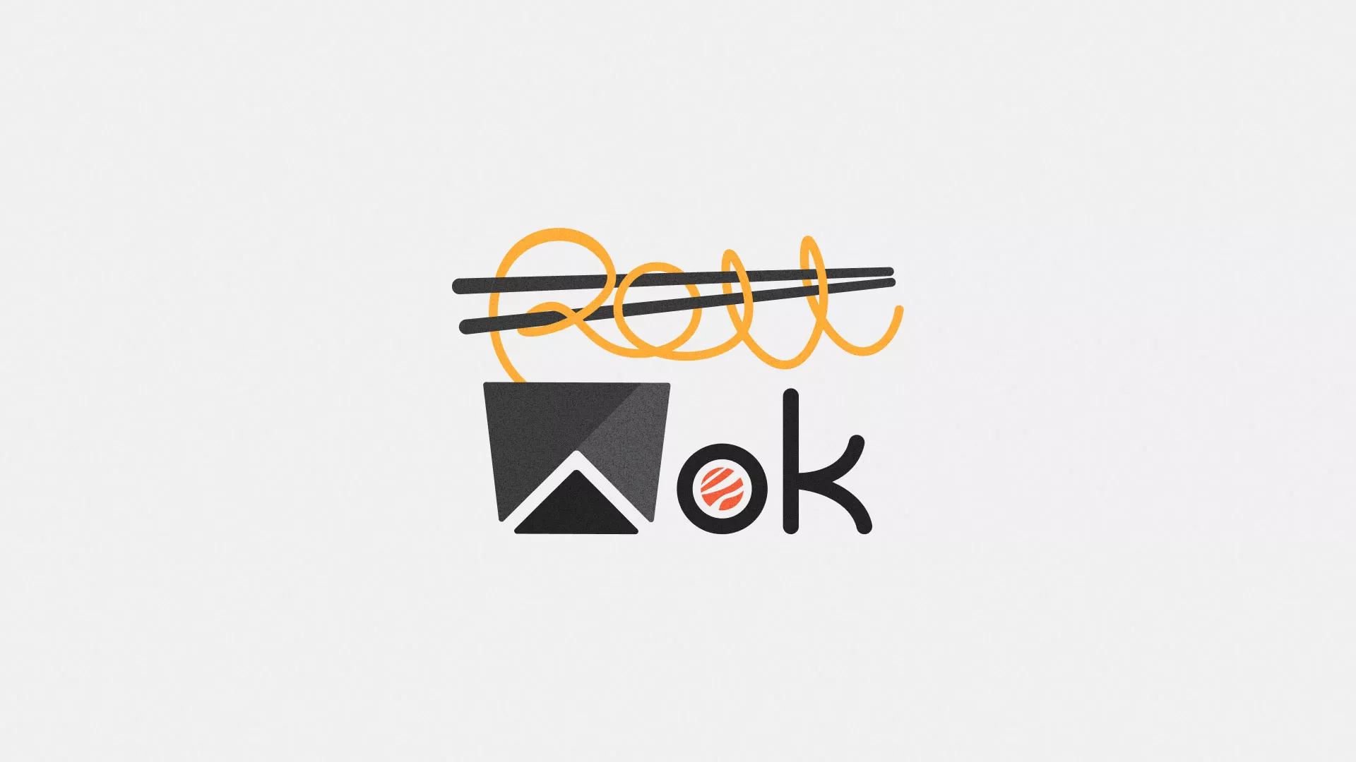 Разработка логотипа в Катайске для суши-бара «Roll Wok Club» Разработка логотипа в Катайске для суши-бара «Roll Wok Club»